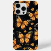 Monarch vlinders gepersonaliseerde iPhone case (Achterkant)