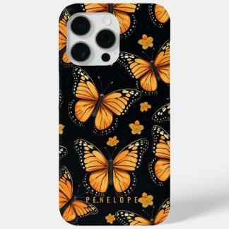 Monarch vlinders gepersonaliseerde iPhone case