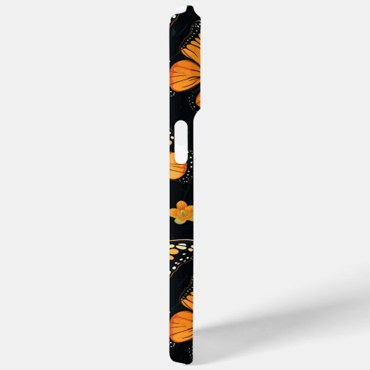 Monarch vlinders gepersonaliseerde iPhone case (Achterkant / Rechts)