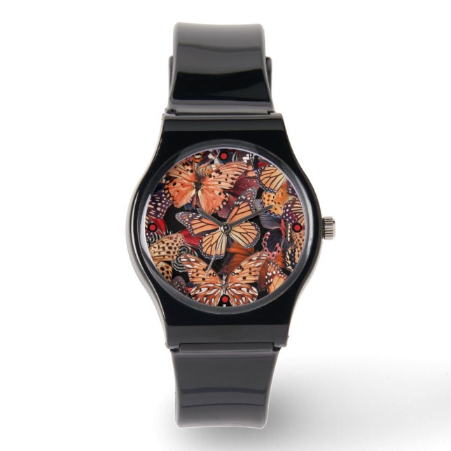 Monarch Vlinders Horloge (Voorkant)