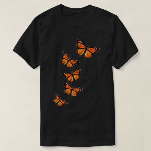 Monarch vlinders Inspirerend Natuur liefhebbers T-shirt (Design voorkant)