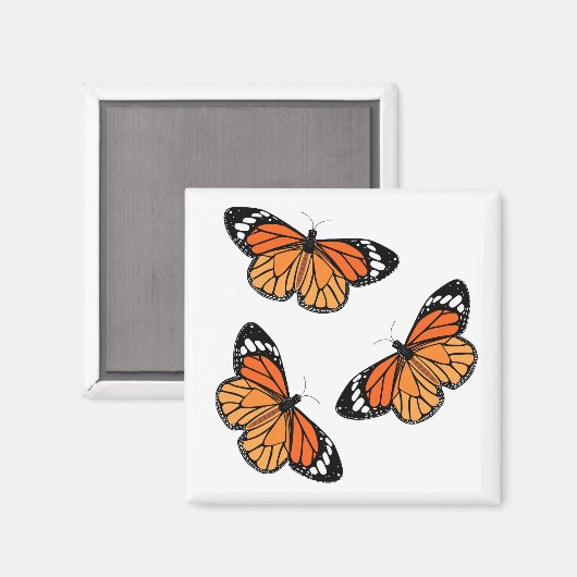 Monarch Vlinders Magneten (Voorkant / Achterkant)