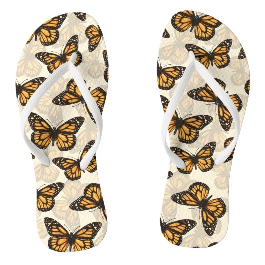 Monarch vlinders teenslippers (Voetbed)