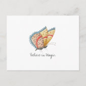 Monarch  Waterverf vlinder Briefkaart (Voorkant)