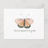 Monarch Waterverf vlinder Briefkaart (Voorkant)