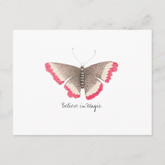 Monarch Waterverf vlinder Briefkaart (Voorkant)