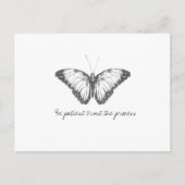 Monarch  Waterverf vlinder Briefkaart (Voorkant)