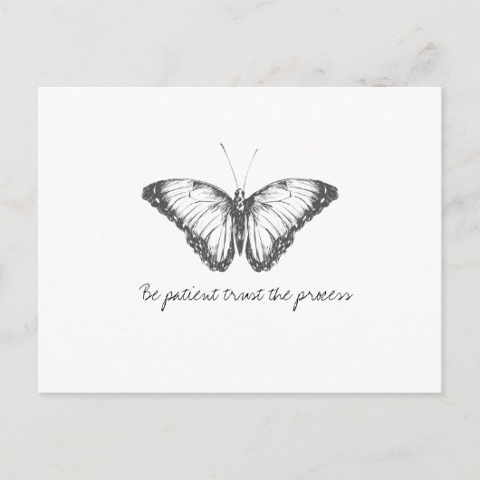 Monarch Waterverf vlinder Briefkaart (Voorkant)