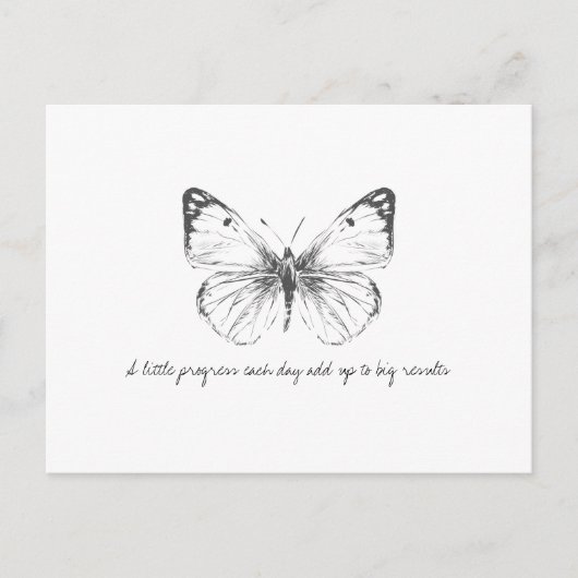 Monarch  Waterverf vlinder Briefkaart (Voorkant)