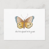 Monarch  Waterverf vlinder Briefkaart (Voorkant)