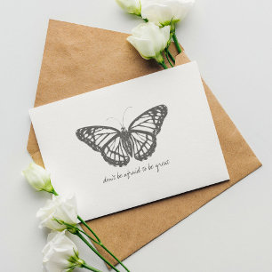 Monarch  Waterverf vlinder Briefkaart