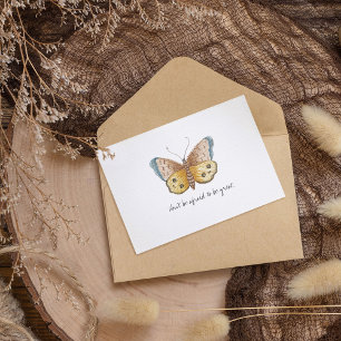 Monarch  Waterverf vlinder Briefkaart