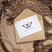 Monarch  Waterverf vlinder Briefkaart