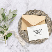 Monarch  Waterverf vlinder Briefkaart