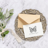 Monarch  Waterverf vlinder Briefkaart