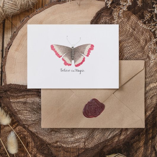 Monarch Waterverf vlinder Briefkaart