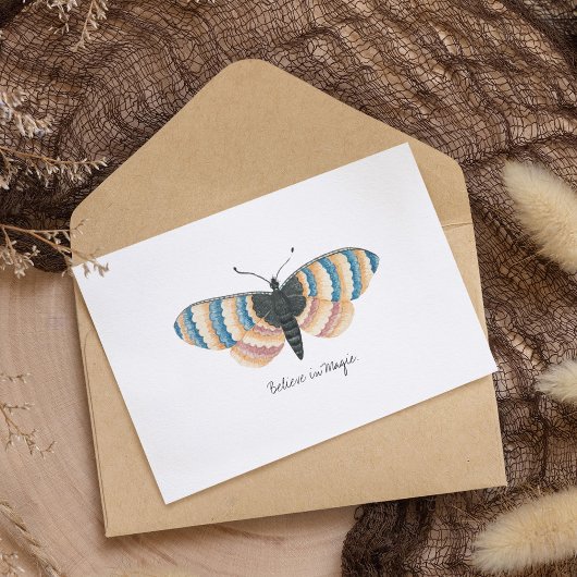 Monarch  Waterverf vlinder Briefkaart