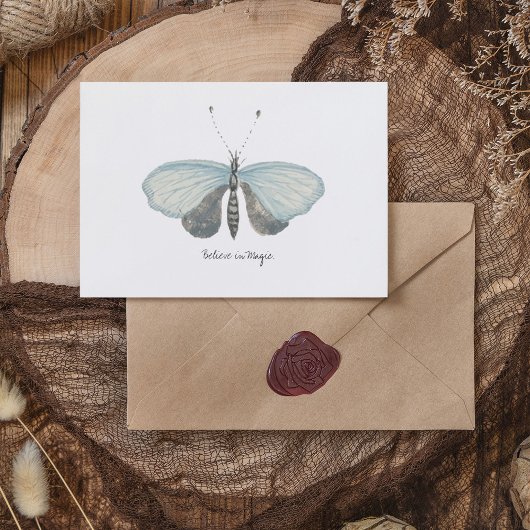 Monarch  Waterverf vlinder Briefkaart