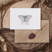 Monarch  Waterverf vlinder Briefkaart