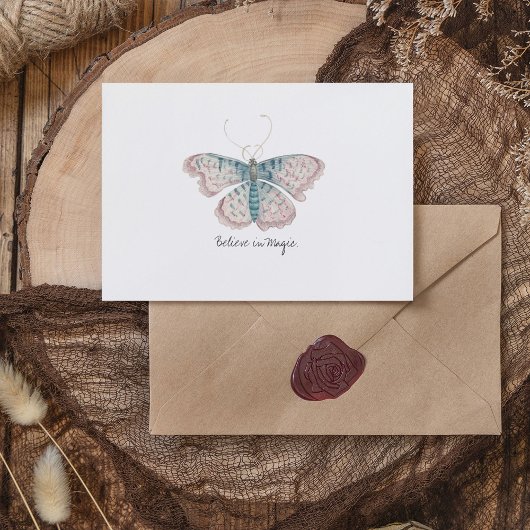 Monarch Waterverf vlinder Briefkaart