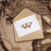 Monarch  Waterverf vlinder Briefkaart