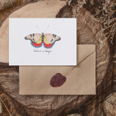 Monarch  Waterverf vlinder Briefkaart