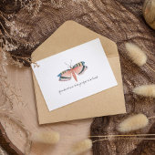 Monarch  Waterverf vlinder Briefkaart