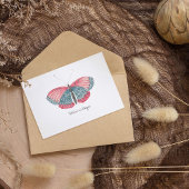 Monarch Waterverf vlinder Briefkaart