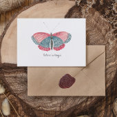 Monarch Waterverf vlinder Briefkaart