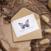 Monarch  Waterverf vlinder Briefkaart