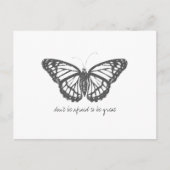 Monarch  Waterverf vlinder Briefkaart (Voorkant)