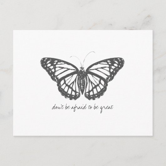 Monarch  Waterverf vlinder Briefkaart (Voorkant)