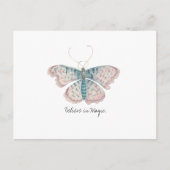 Monarch Waterverf vlinder Briefkaart (Voorkant)