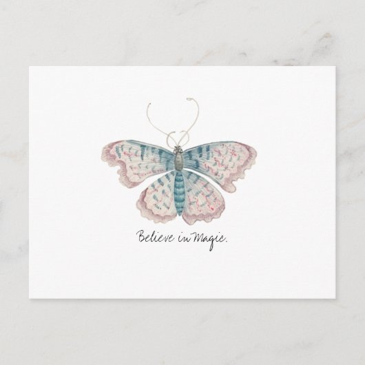 Monarch  Waterverf vlinder Briefkaart (Voorkant)