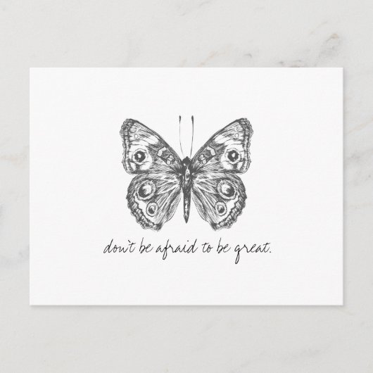 Monarch  Waterverf vlinder Briefkaart (Voorkant)