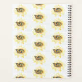 Monarch & zonnebloem voor grote Planner (Achterkant)