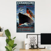 Monarchen van de Cunard Line van het Zee Poster (Thuiskantoor)