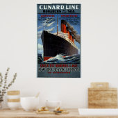 Monarchen van de Cunard Line van het Zee Poster (Keuken)