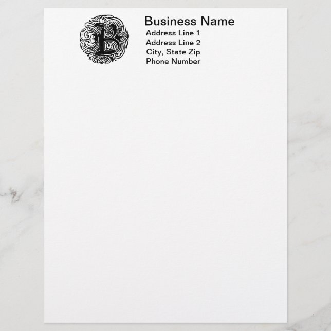 Monarchia "B" Letterhead (Voorkant)