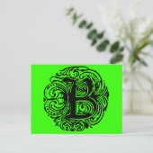 Monarchia Black "B" Briefkaart (Staand voorkant)