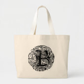 Monarchia Black "B" Grote Tote Bag (Voorkant)