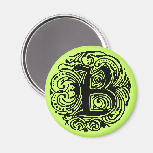 Monarchia Black "B" Magneet (Voorkant / Achterkant)