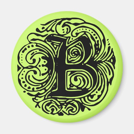 Monarchia Black "B" Magneet (Voorkant)