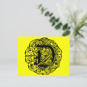 Monarchia Black "D" Briefkaart (Staand voorkant)
