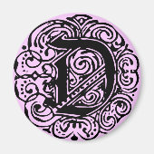 Monarchia Black "D" Magneet (Voorkant)