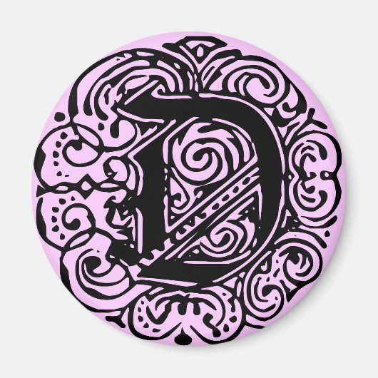 Monarchia Black "D" Magneet (Voorkant)