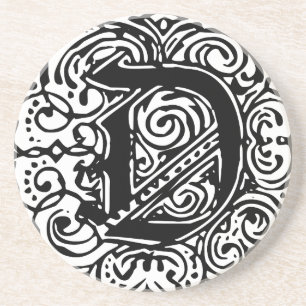 Monarchia Black "D" Zandsteen Onderzetter