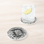 Monarchia Black "D" Zandsteen Onderzetter (Zijkant)