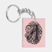 Monarchia Black Letter "A" Sleutelhanger (Voorkant Links)