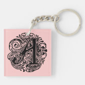 Monarchia Black Letter "A" Sleutelhanger (Achterkant)